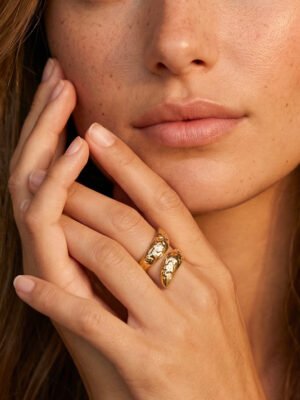 Bague Vai serpentin