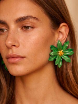 Boucles d&rsquo;oreilles grande fleurs Artémis