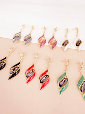 Boucles d&rsquo;oreilles strass Nyx