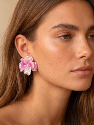 Boucles d&rsquo;oreilles Fleurs Hécate