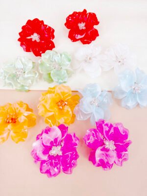 Boucles d&rsquo;oreilles Fleurs Hécate