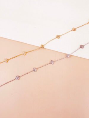Bracelet Circé – Fleurs strass