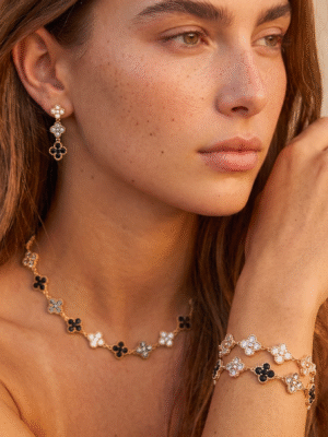 Bracelet Princesse – Fleurs zircon colorées