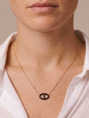 Collier Azalée – Maille marine