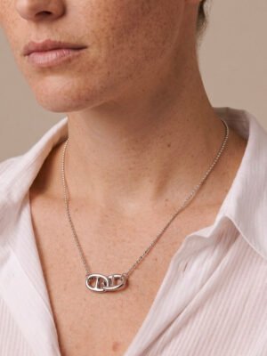 Collier Eglantine – Double maille marine