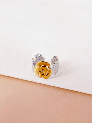 Bague Mathilde rose argent doré
