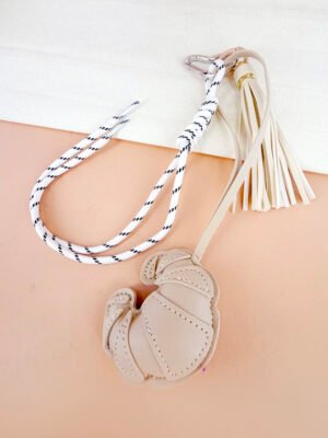 Porte clé sac grigri Ylva – Croissant