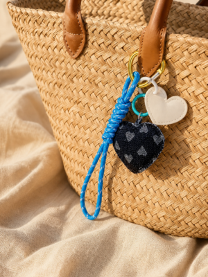 Porte clé sac grigri Anne – Coeur