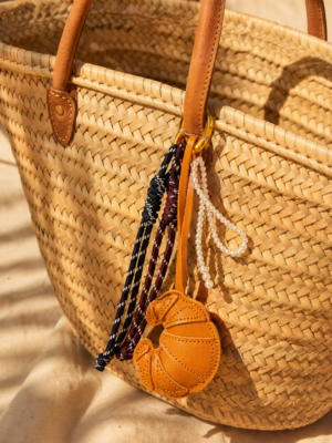 Porte clé sac grigri Sara – Croissant