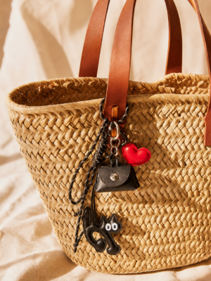 Porte clé sac grigri Nella – Chat noir