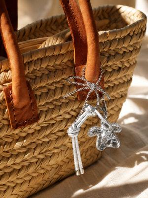 Porte clé sac grigri Karla – Etoile argenté