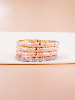Bracelet Marguerite – Jonc émaillé fleurs