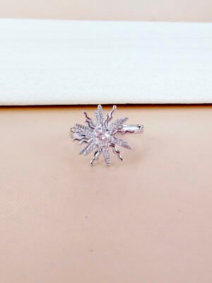 Bague Apolline – Anti-stress étoile argentée strass
