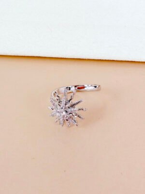 Bague Apolline – Anti-stress étoile argentée strass