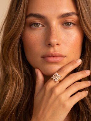 Bague Chloe – Anti-stress fleurs carrées colorées