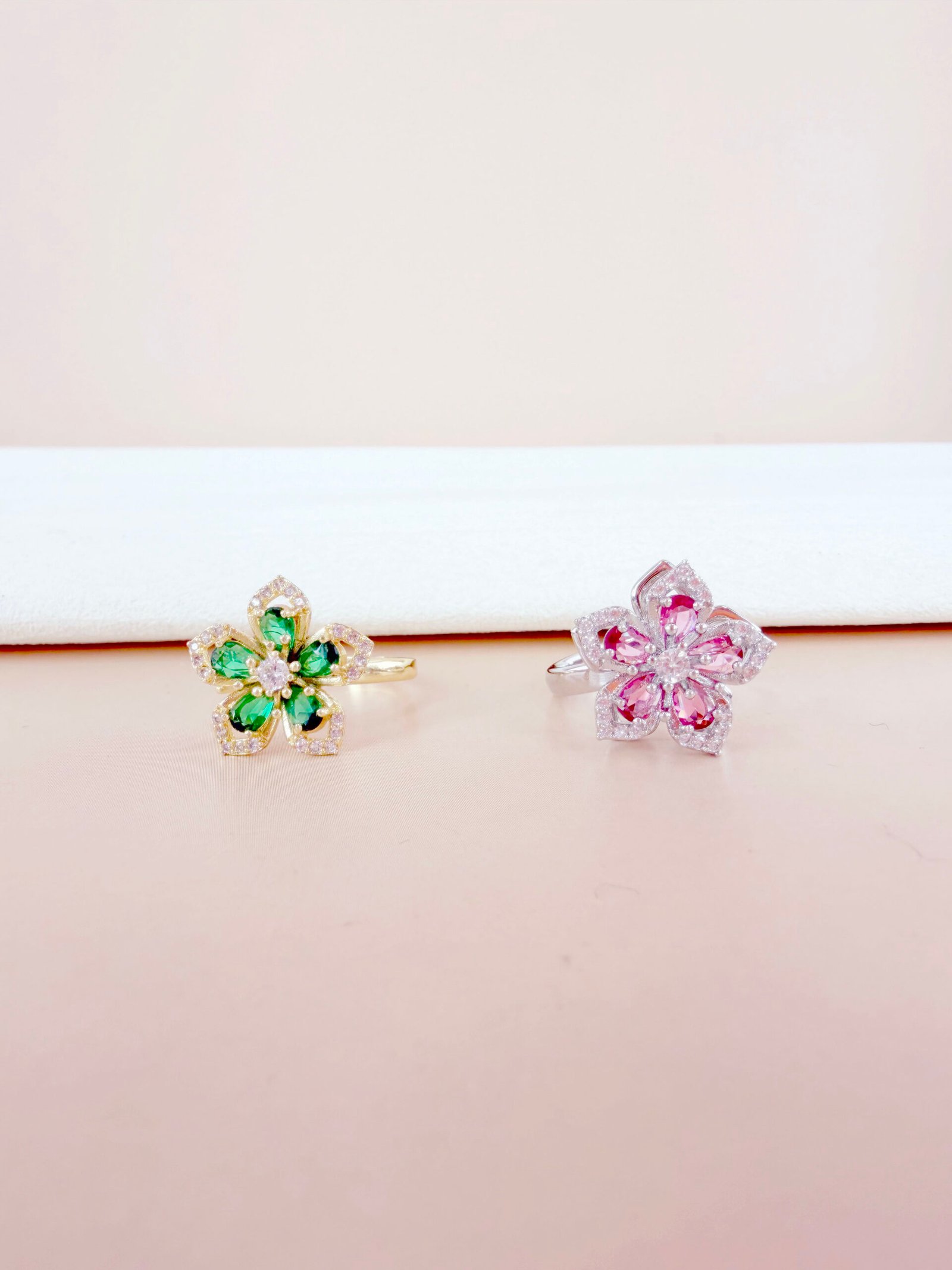 Bague Constance - Anti-stress duo fleurs colorées – Image 4