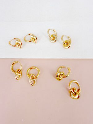 Boucles d’oreilles Apolline – Pack boucles d’oreilles dorées