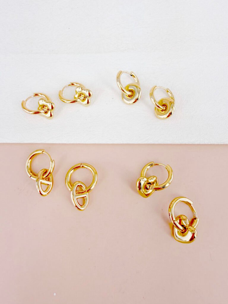 Boucles d'oreilles Apolline - Pack boucles d'oreilles dorées