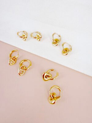 Boucles d’oreilles Apolline – Pack boucles d’oreilles dorées