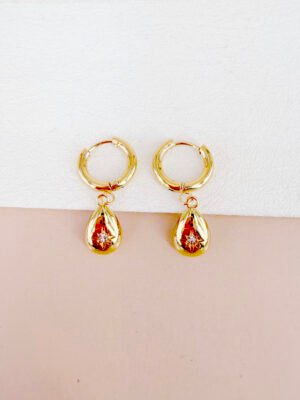 Boucles d’oreilles Hanae – Dorées acier inoxydable