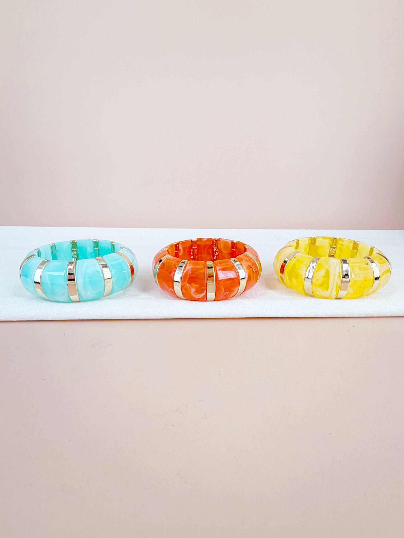 Bracelet Albane - Large effet marbré avec détails dorés – Image 15