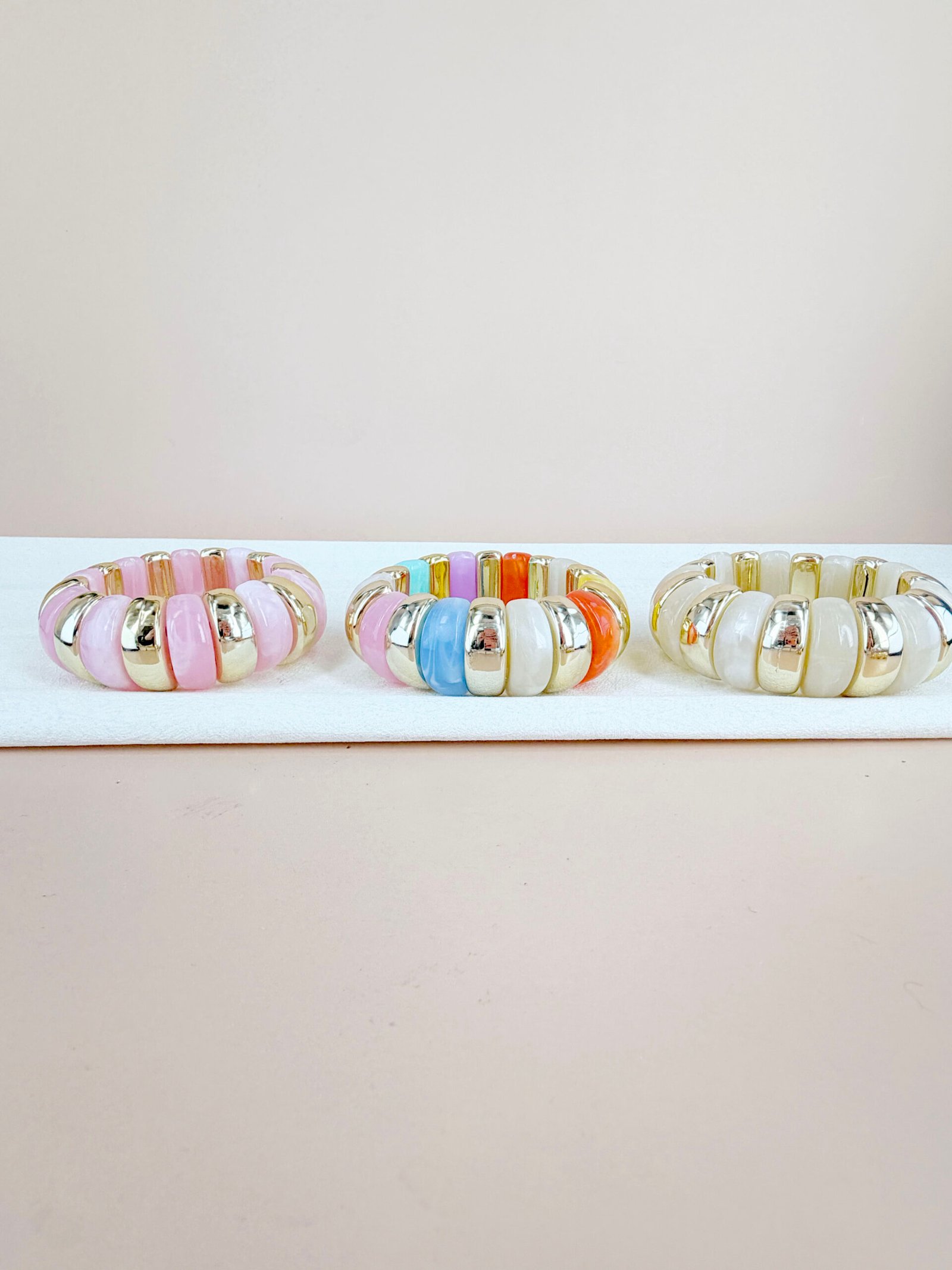 Bracelet Alix - Jonc bombé effet résine colorée – Image 5