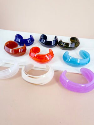 Bracelet Orane – Joncs plastique multicolores