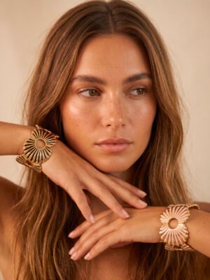 Bracelet Margaux – Manchette fleur
