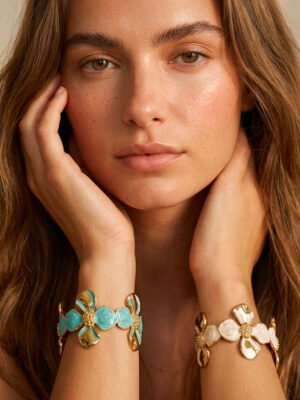 Bracelet Marion – Manchette papillons