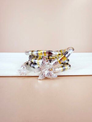 Collier Oceane – Serpent multicolore fleur