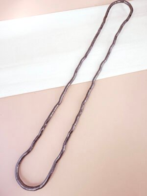 Collier Pauline – Serpent noir métal