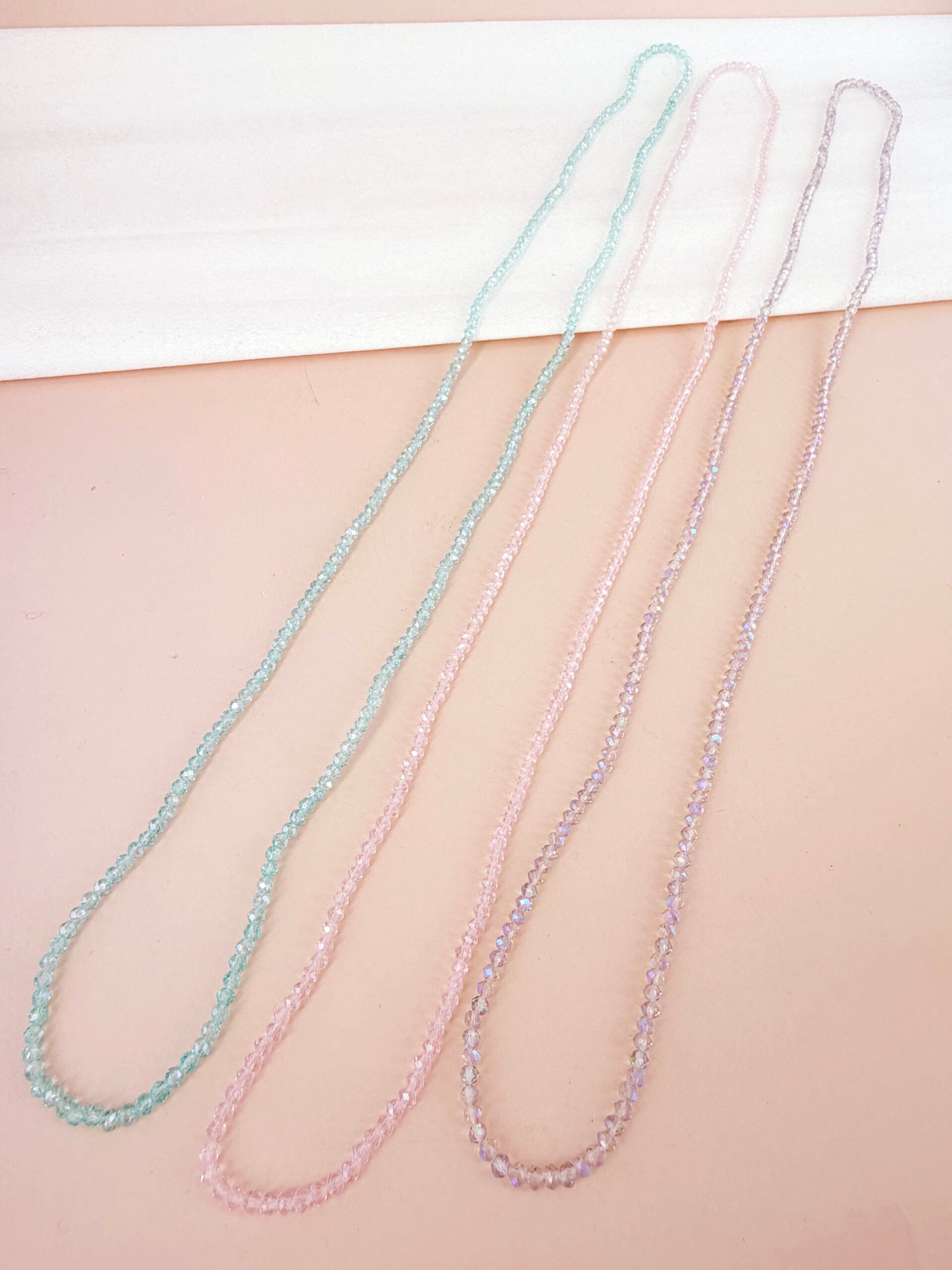 Sautoir Rose - Élastique baya petites perles – Image 2