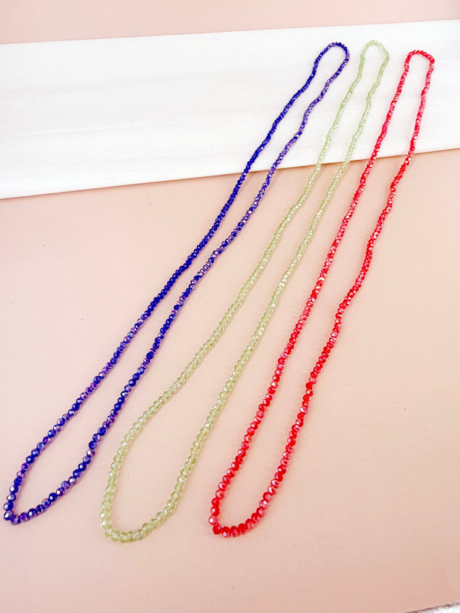 Sautoir Rose - Élastique baya petites perles – Image 3