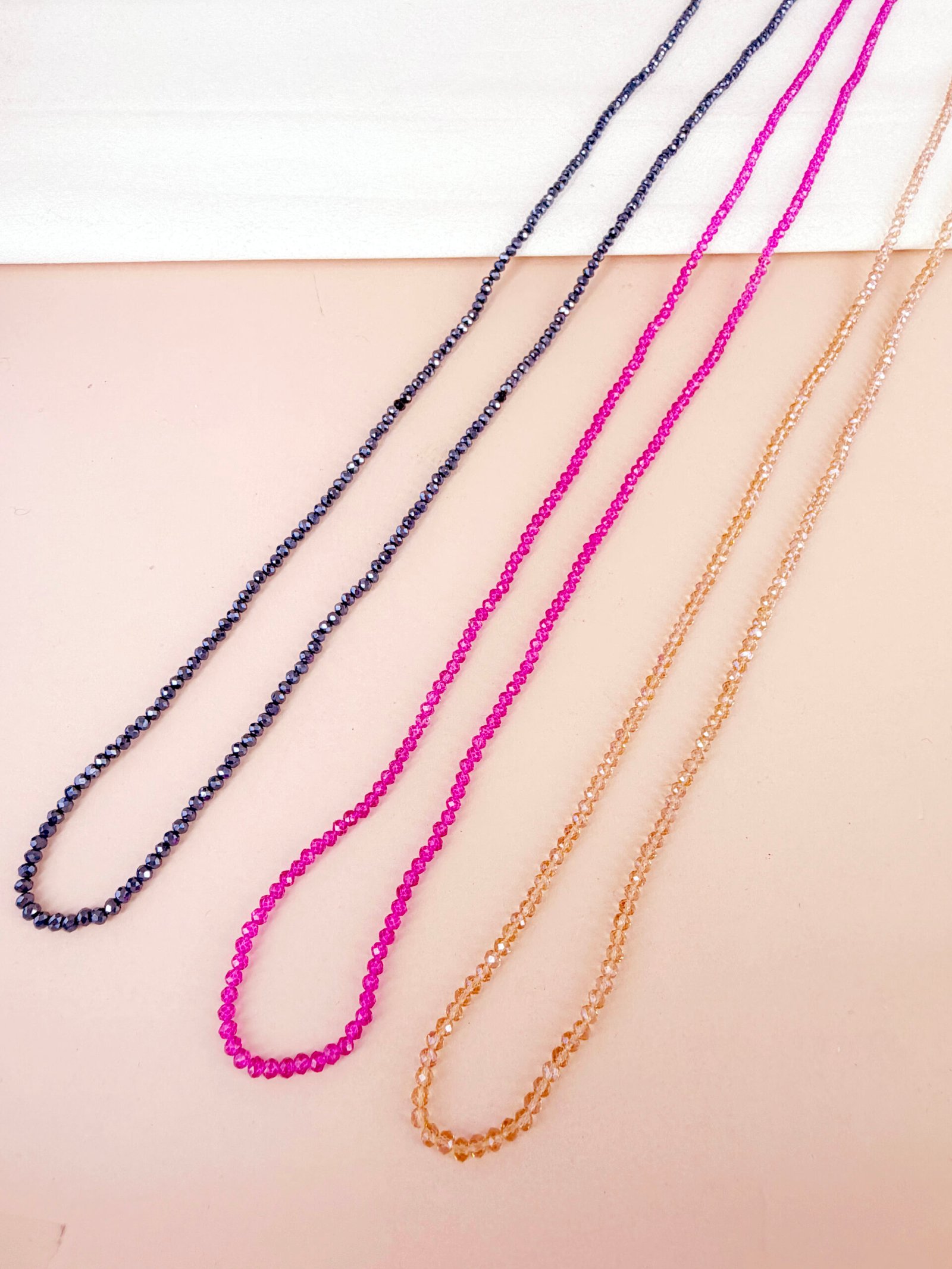 Sautoir Rose - Élastique baya petites perles – Image 5