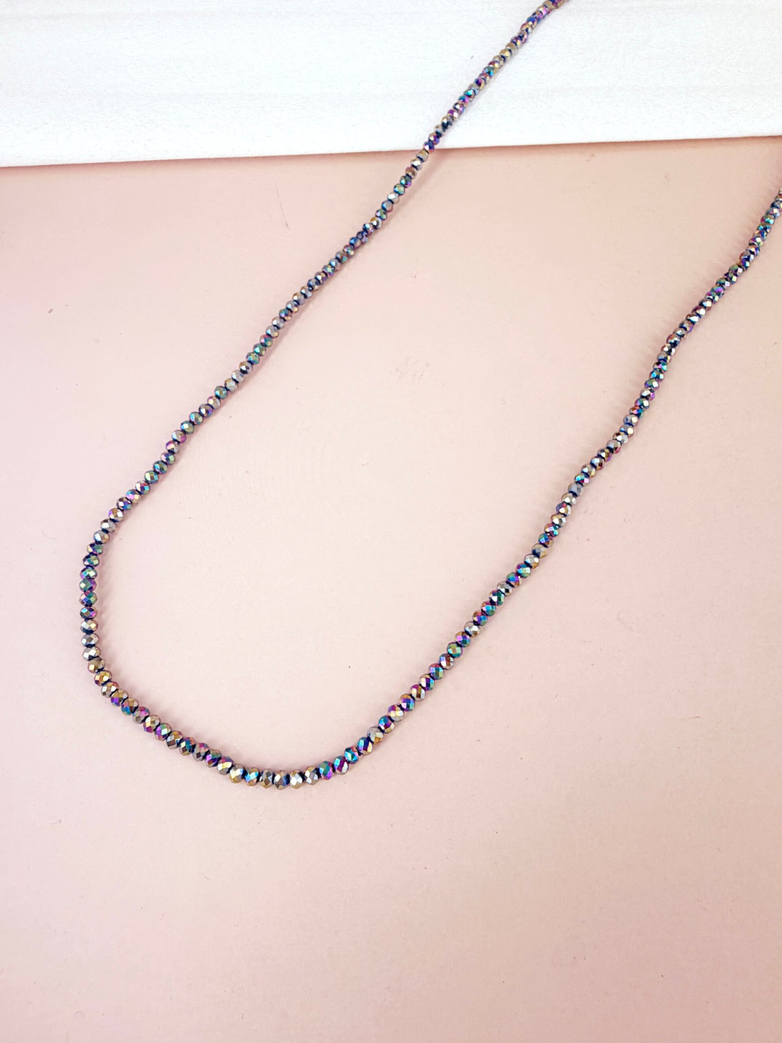 Sautoir Rose - Élastique baya petites perles – Image 6