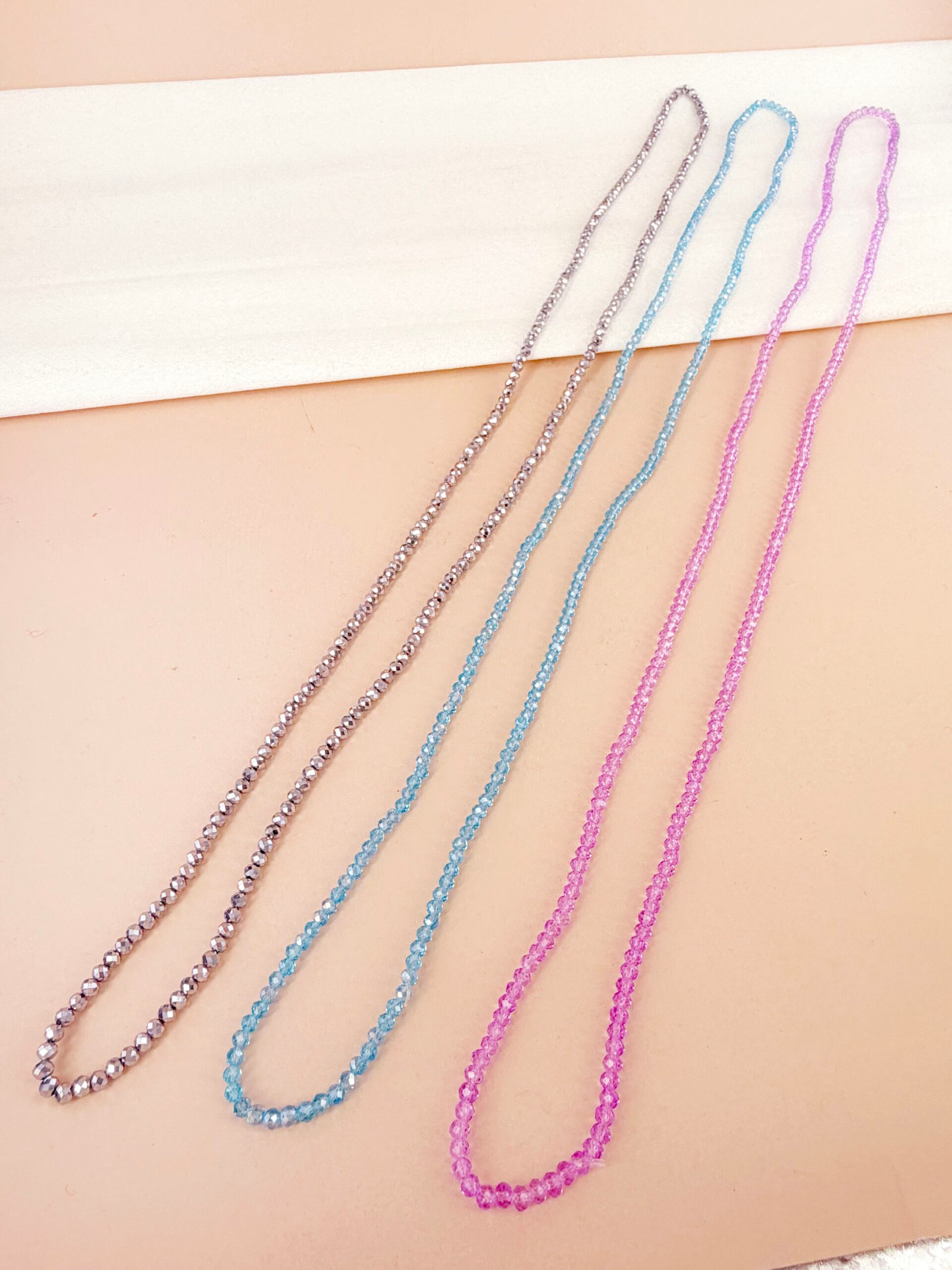 Sautoir Rose - Élastique baya petites perles – Image 7