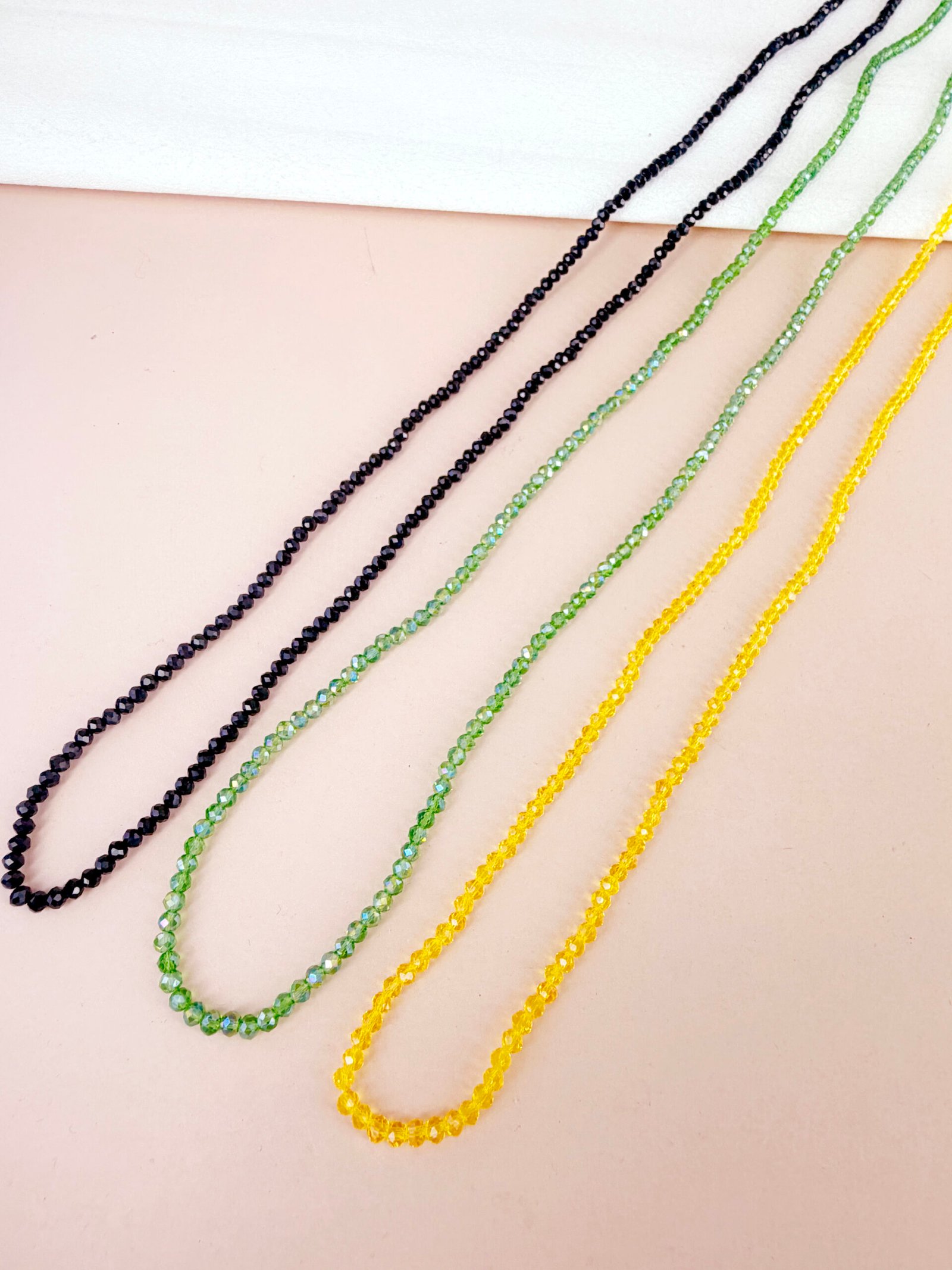 Sautoir Rose - Élastique baya petites perles – Image 8