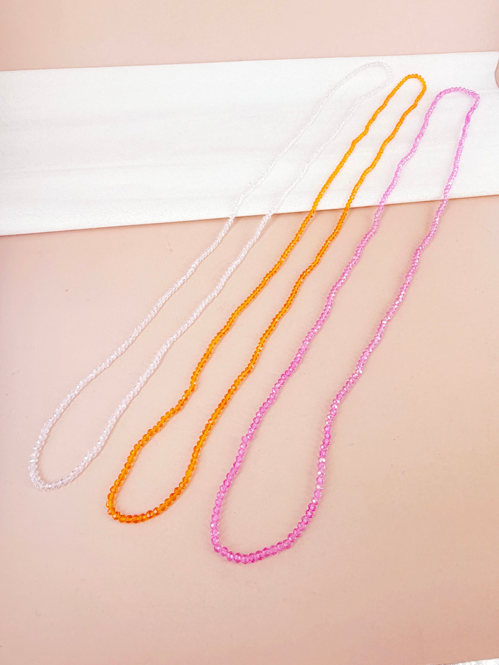 Sautoir Rose - Élastique baya petites perles – Image 15