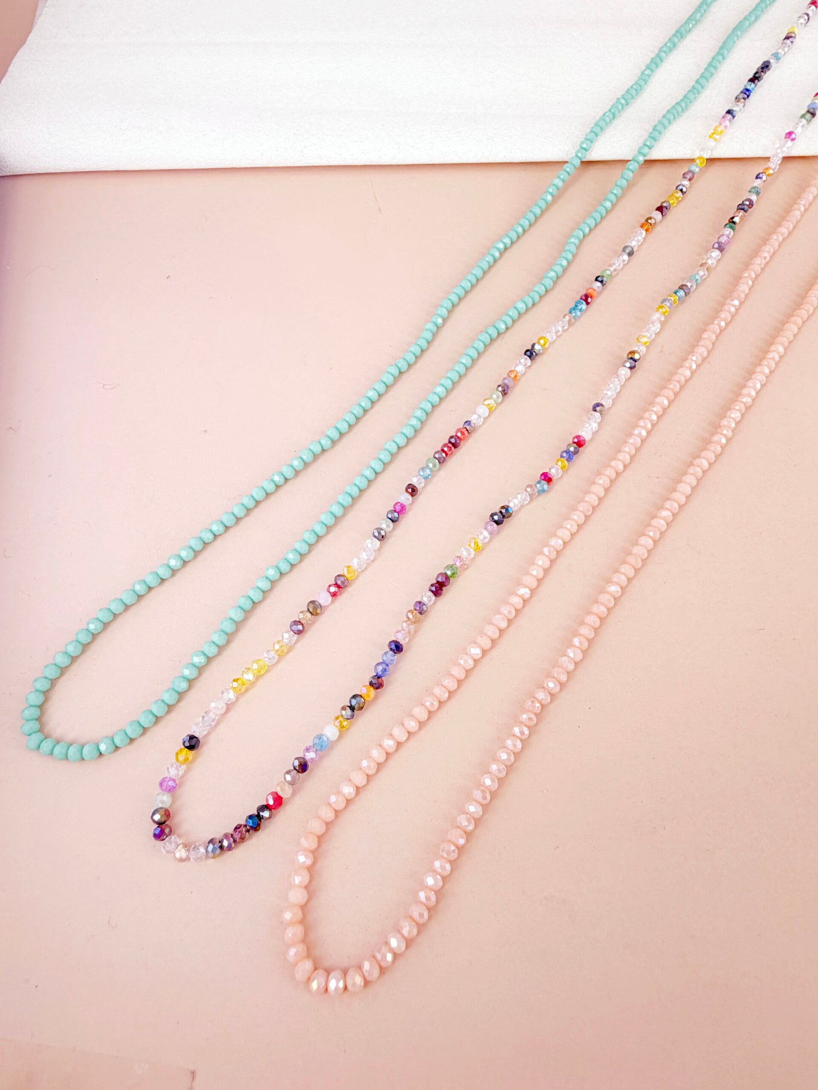 Sautoir Rose - Élastique baya petites perles – Image 17