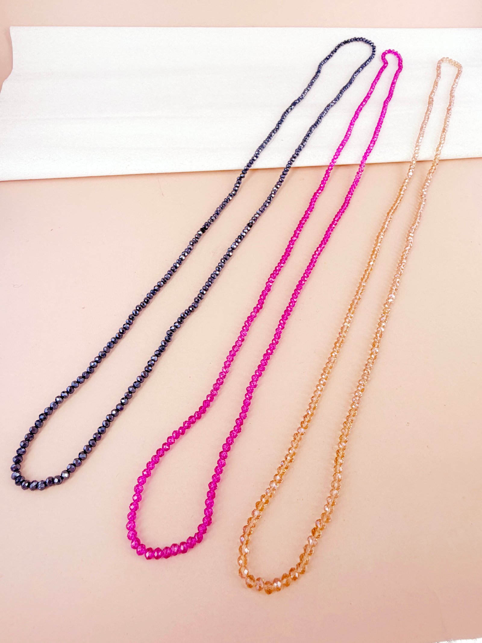 Sautoir Rose - Élastique baya petites perles – Image 18