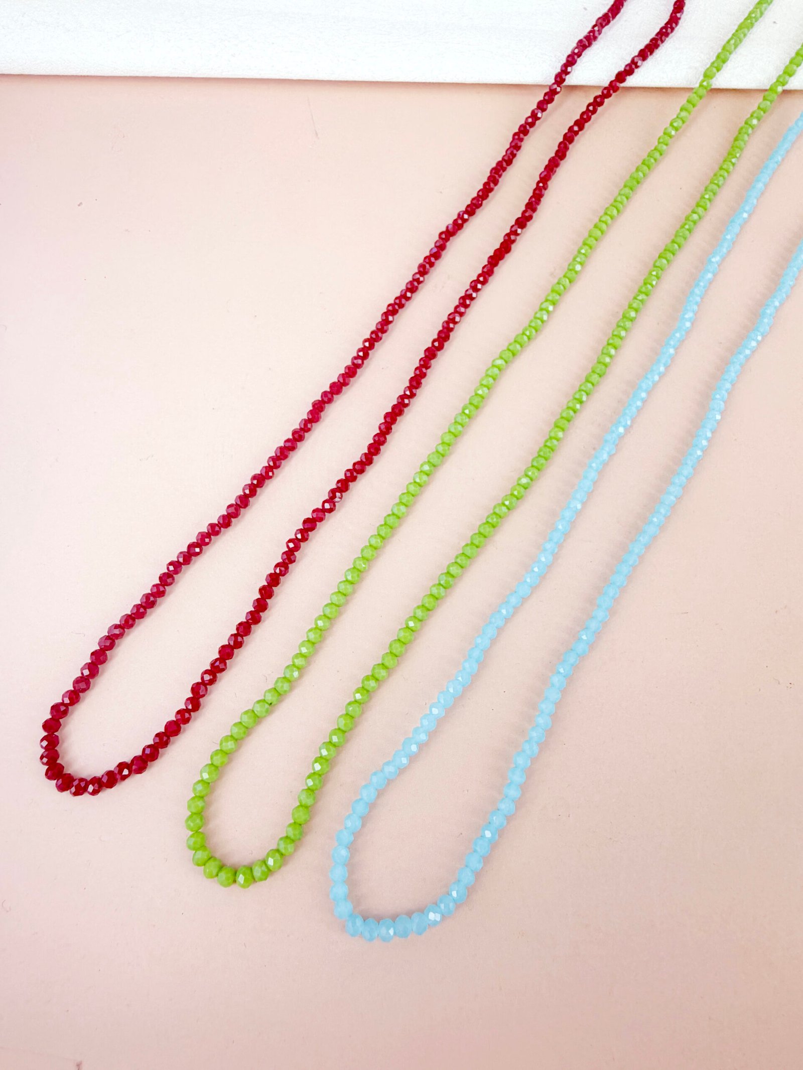 Sautoir Rose - Élastique baya petites perles – Image 20