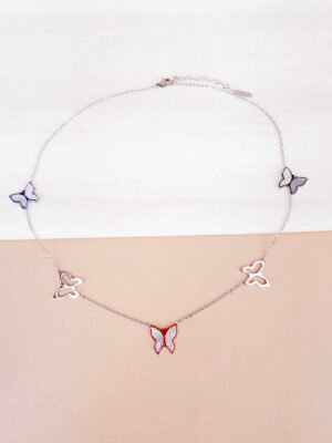 Collier Salome – Papillon acier inoxydable