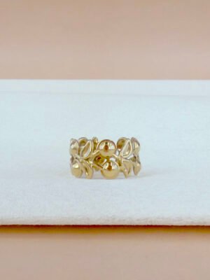 Bague Celina – Or fleurs ajourées