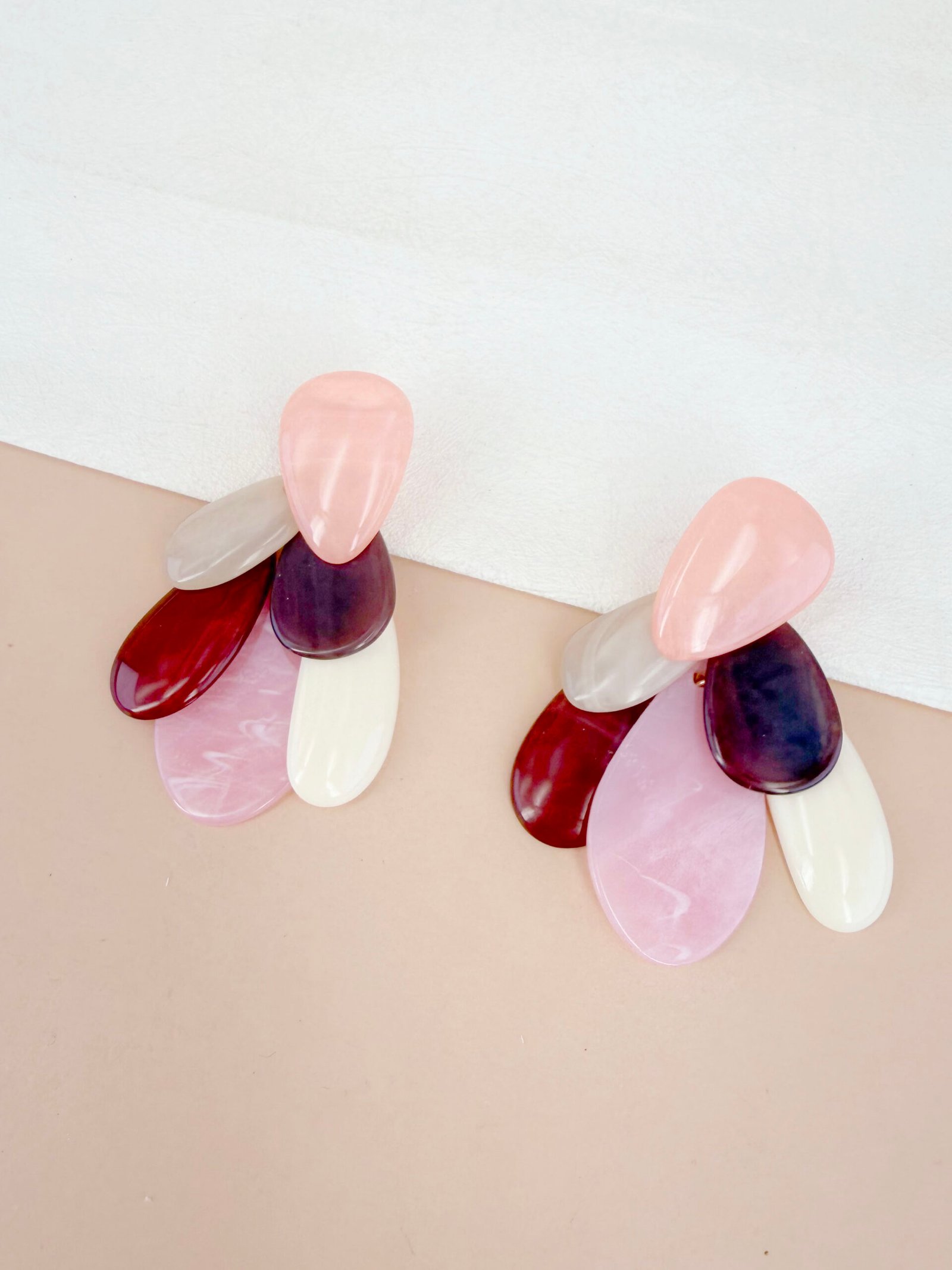 Boucles d'oreilles Diane - Pétales multicolores – Image 7