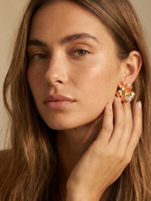 Boucles d&rsquo;oreilles Fanny – Pack de 12 petites boucles fleurs