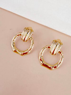 Boucles d’oreilles Coline – Dorées acier inoxydable
