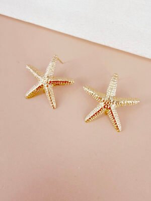 Boucles d’oreilles Daphnee – Dorées acier inoxydable