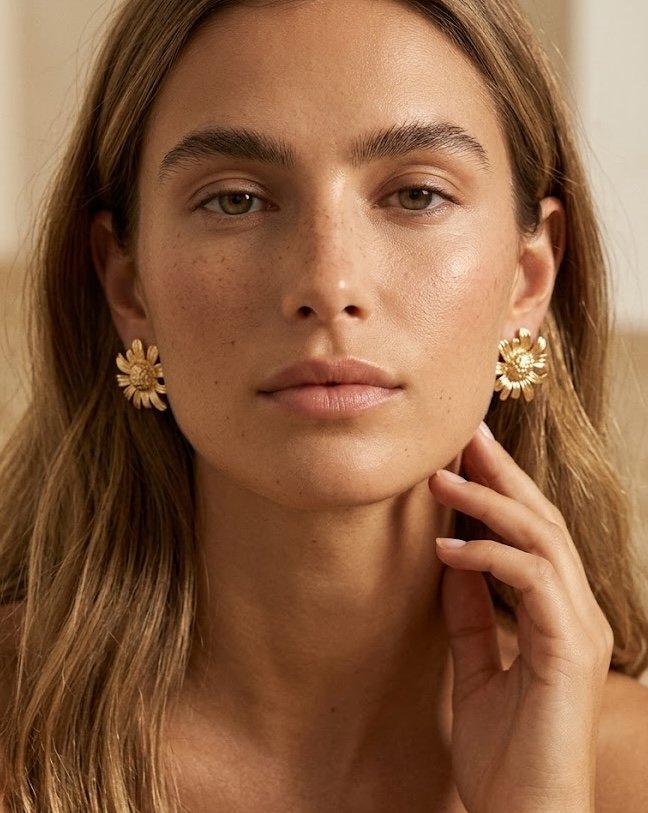 Boucles d'oreilles Elsa - Dorées acier inoxydable
