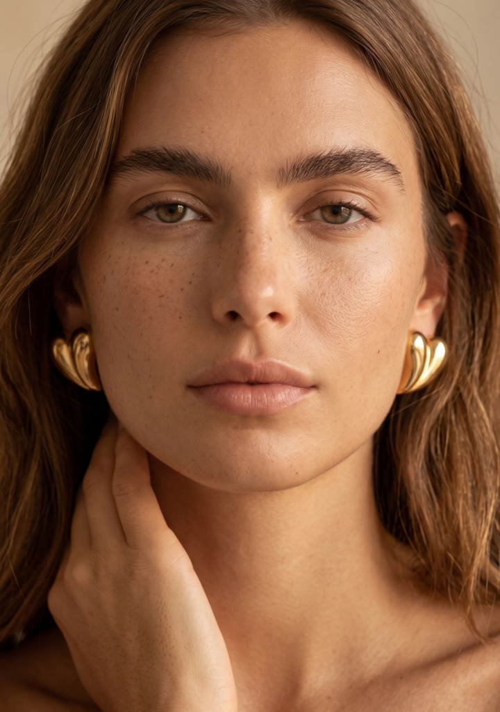 Boucles d'oreilles Faustine - Dorées acier inoxydable