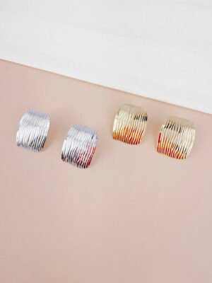Boucles d’oreilles Jeanne – Dorées acier inoxydable
